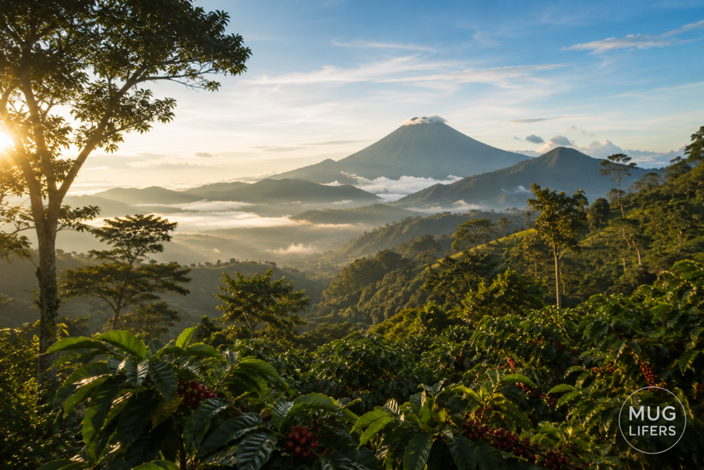 Del Sol Coffee farms growing in high-altitude mountain regions of Guatemala.