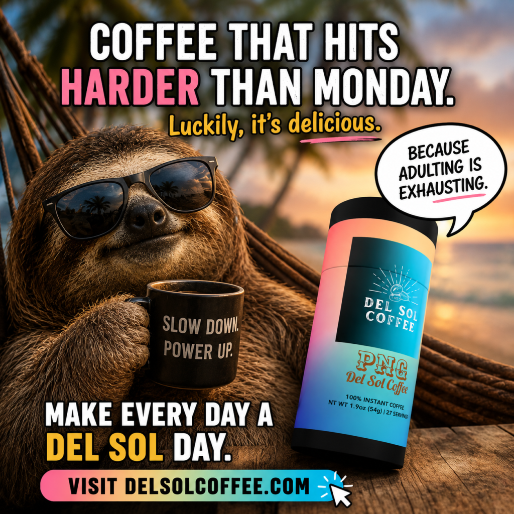 del sol meme with a sloth