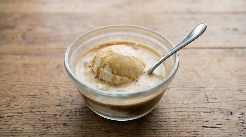 You really can’t get more effortless than affogato