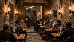 Inside a Cairo Coffeehouse in 1850