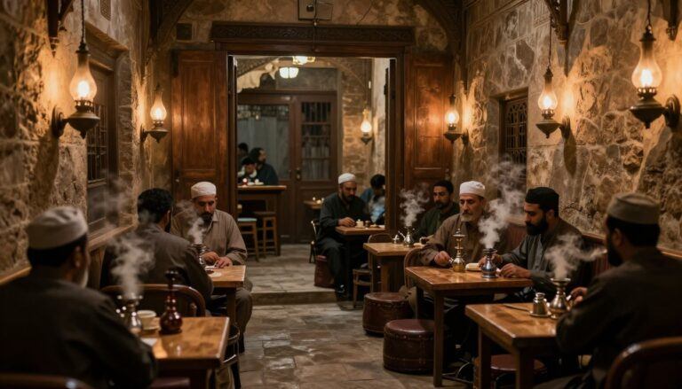 Inside a Cairo Coffeehouse in 1850